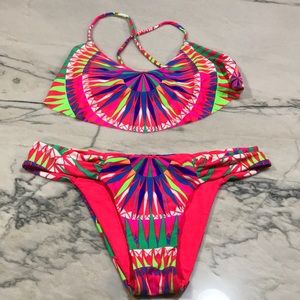 Mara Hoffman kaleidoscope Flutter Top Bikini